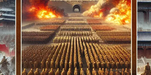 A dramatic portrayal of the three major battles of the Chinese revolution, highlighting courage, unity, and strategic decision-making.